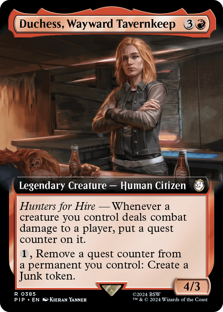 Duchess, Wayward Tavernkeep (Extended Art) [Fallout] | Grognard Games