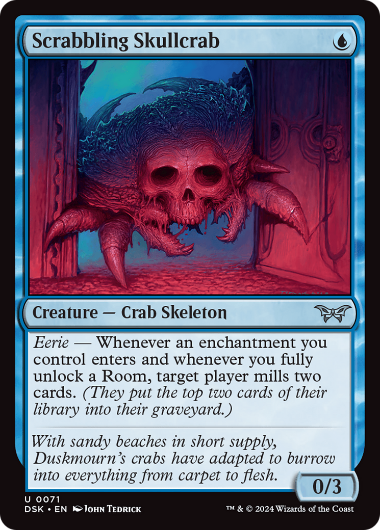 Scrabbling Skullcrab [Duskmourn: House of Horror] | Grognard Games