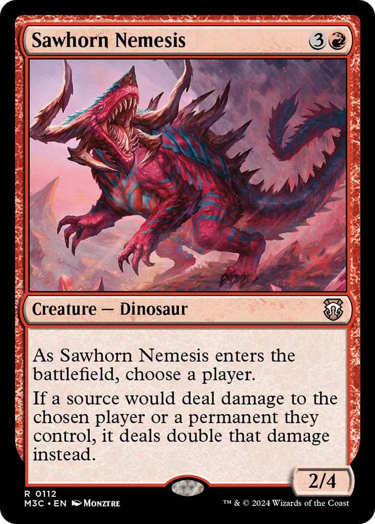 Sawhorn Nemesis [Modern Horizons 3 Commander] | Grognard Games