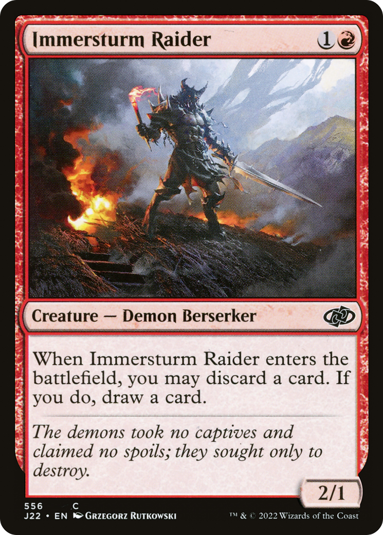 Immersturm Raider [Jumpstart 2022] | Grognard Games