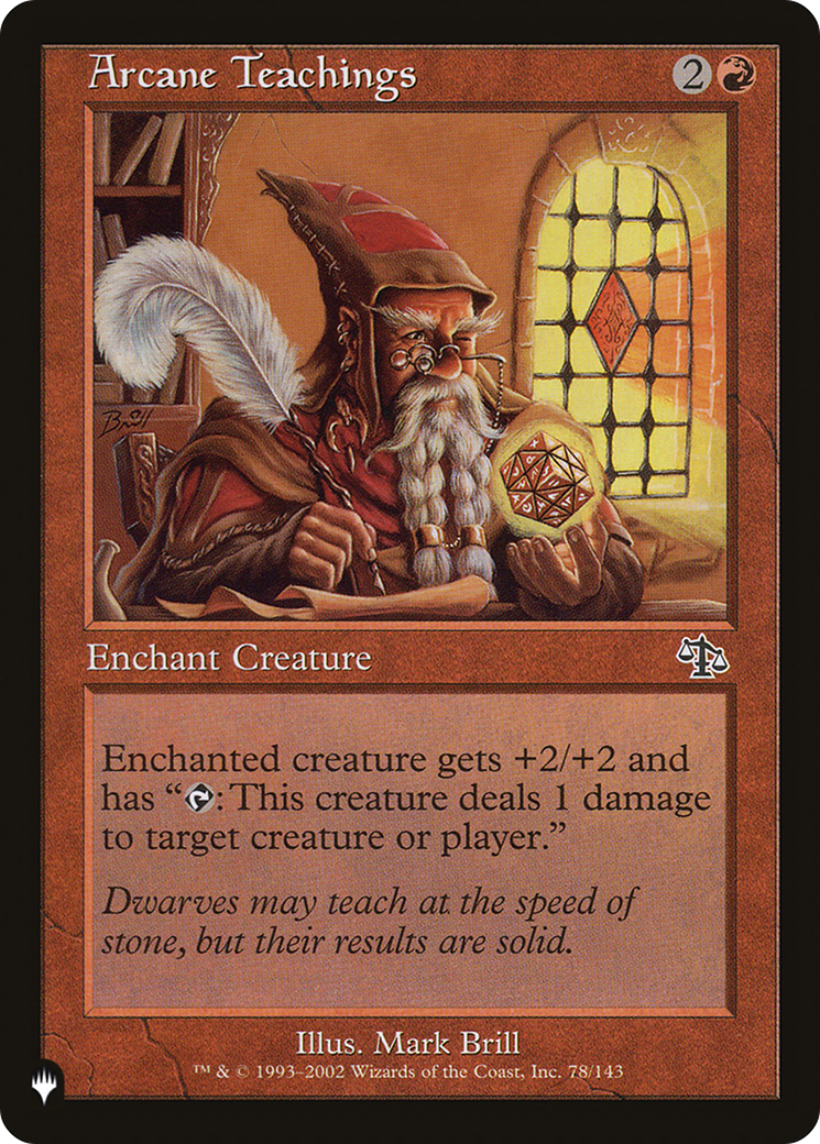 Arcane Teachings [The List] | Grognard Games