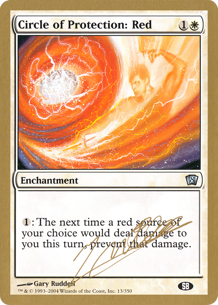 Circle of Protection: Red (Julien Nuijten) (SB) [World Championship Decks 2004] | Grognard Games