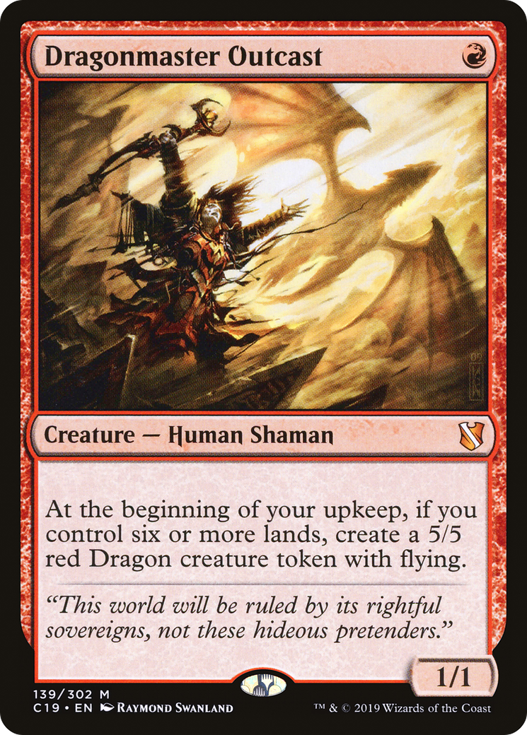 Dragonmaster Outcast [Commander 2019] | Grognard Games
