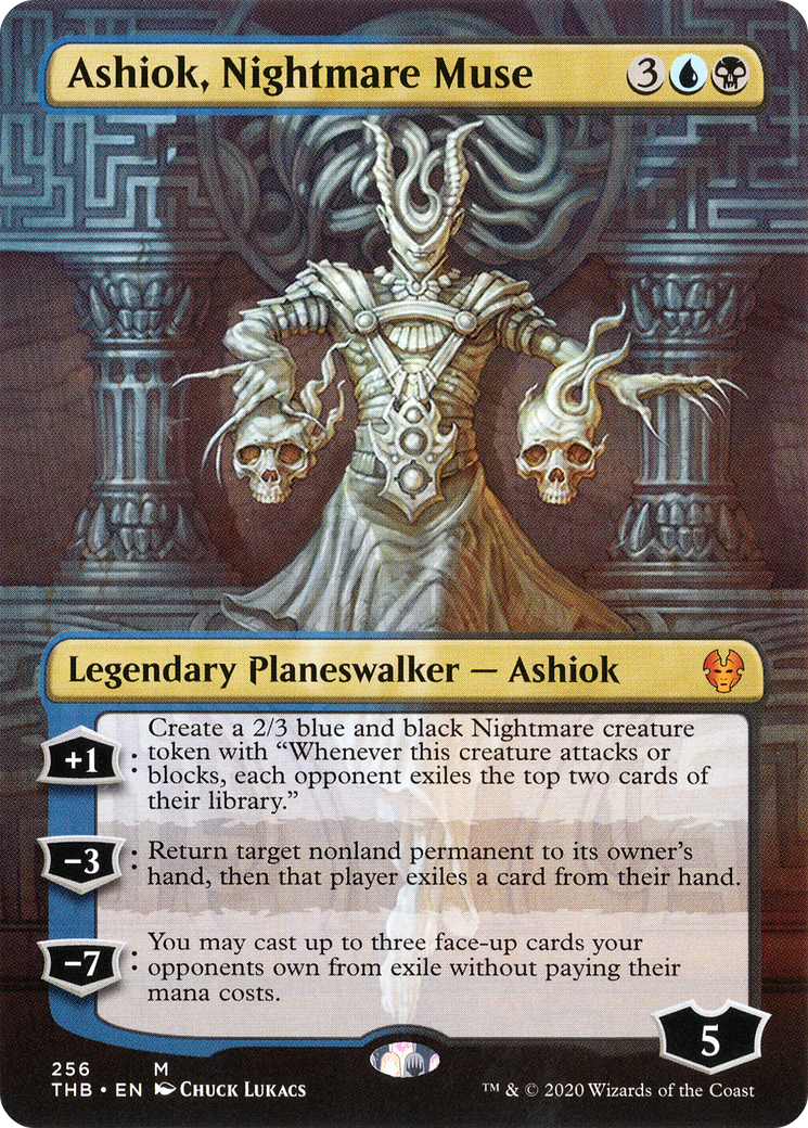 Ashiok, Nightmare Muse (Borderless) [Theros Beyond Death] | Grognard Games