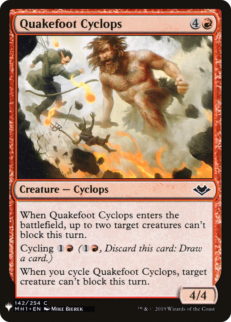 Quakefoot Cyclops [Mystery Booster] | Grognard Games