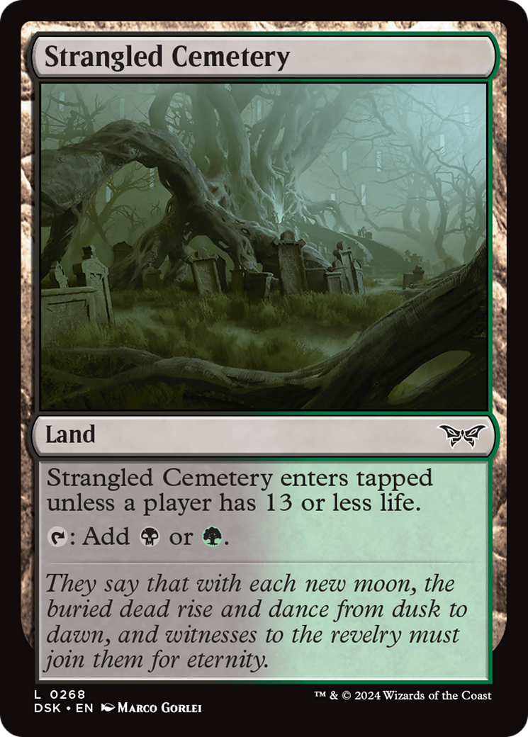 Strangled Cemetery [Duskmourn: House of Horror] | Grognard Games