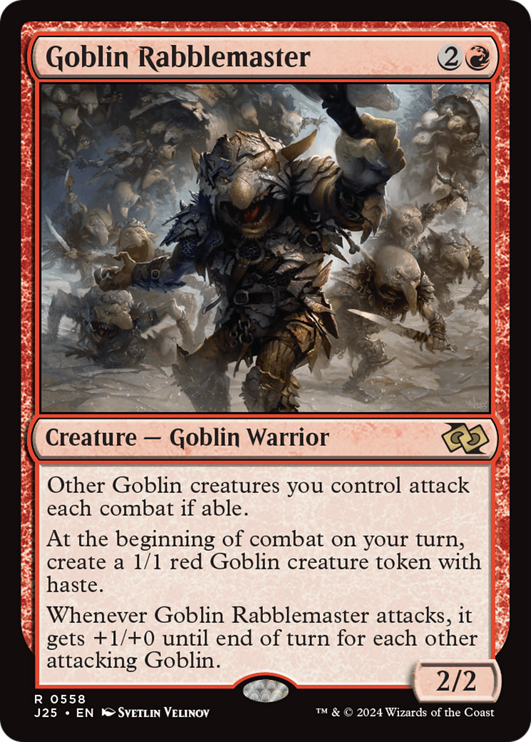 Goblin Rabblemaster [Foundations Jumpstart] | Grognard Games