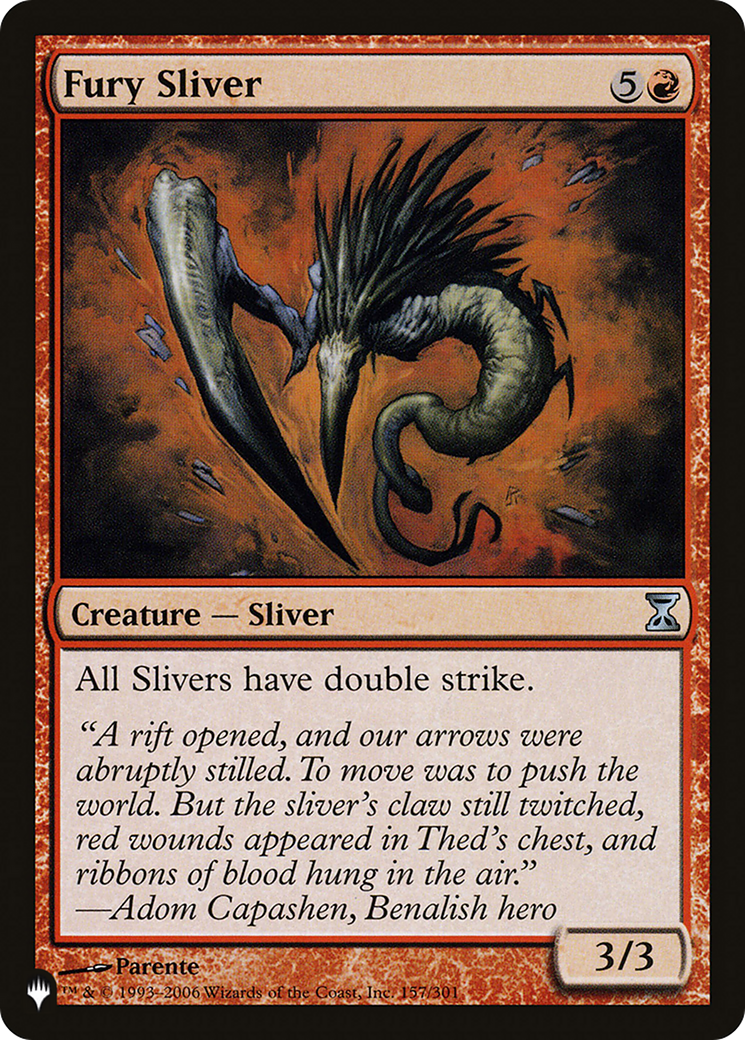 Fury Sliver [The List Reprints] | Grognard Games