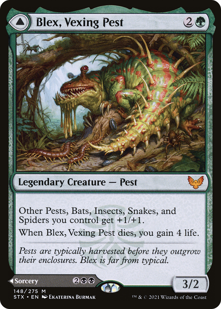 Blex, Vexing Pest // Search for Blex [Strixhaven: School of Mages] | Grognard Games