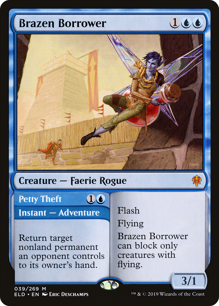 Brazen Borrower // Petty Theft [Throne of Eldraine] | Grognard Games