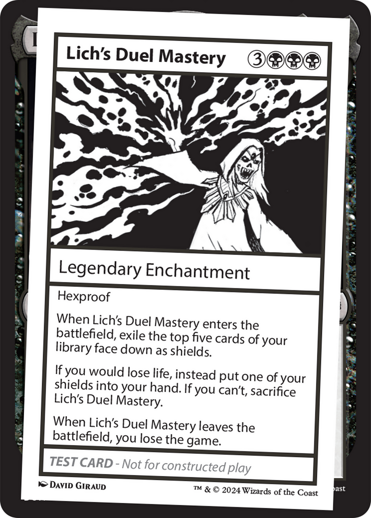 Lich's Duel Mastery [Mystery Booster 2 Playtest Cards] | Grognard Games