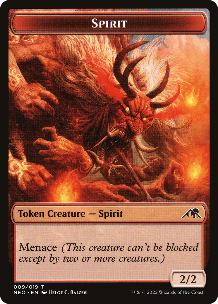 Spirit (NEO-009) - Kamigawa: Neon Dynasty Tokens Foil | Grognard Games