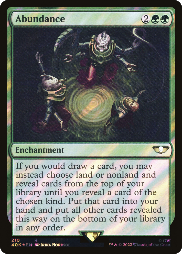 Abundance (Surge Foil) [Universes Beyond: Warhammer 40,000] | Grognard Games