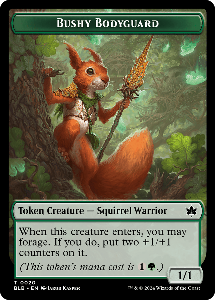 Bushy Bodyguard (BLB-020) - Bloomburrow Tokens | Grognard Games