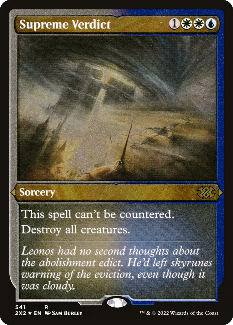 Supreme Verdict (Foil Etched) (2X2-541) - Double Masters 2022 Foil | Grognard Games