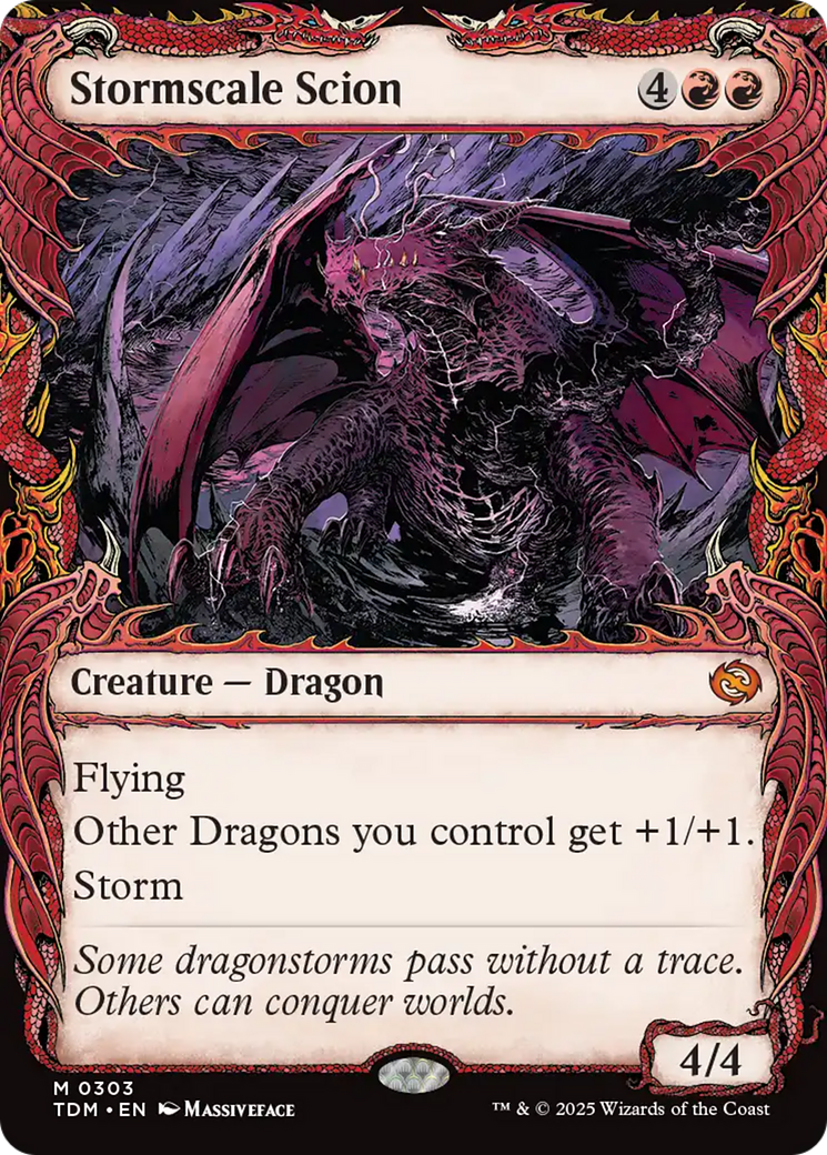 Stormscale Scion (Showcase) [Tarkir: Dragonstorm] | Grognard Games