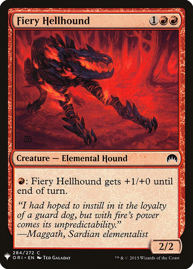 Fiery Hellhound [Mystery Booster] | Grognard Games