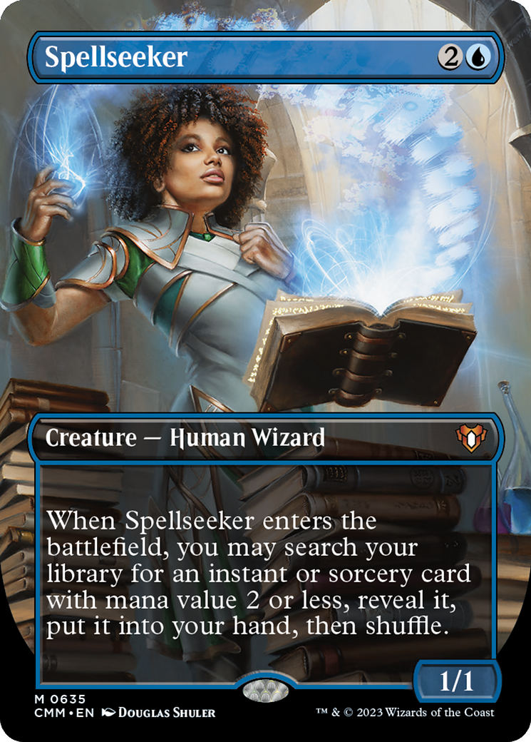 Spellseeker (Borderless Alternate Art) [Commander Masters] | Grognard Games