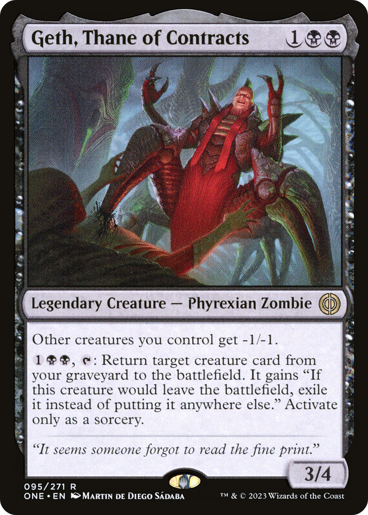 Geth, Thane of Contracts [Phyrexia: All Will Be One] | Grognard Games