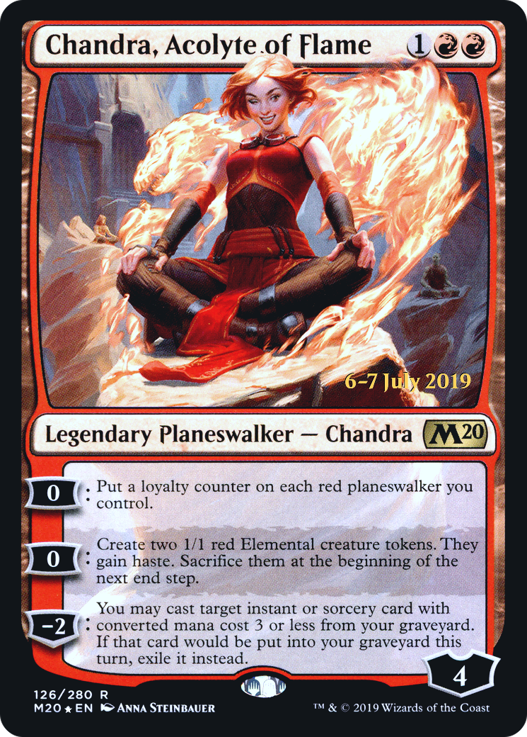 Chandra, Acolyte of Flame  [Core Set 2020 Prerelease Promos] | Grognard Games