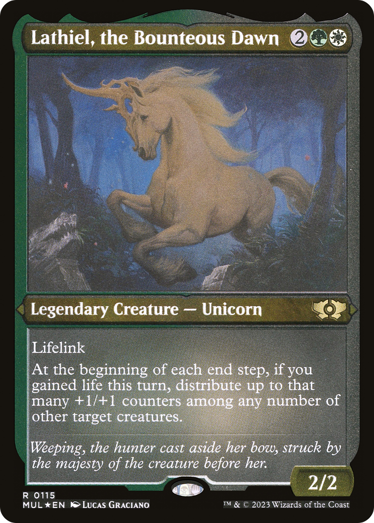Lathiel, the Bounteous Dawn (Foil Etched) (MUL-115) - Multiverse Legends Foil | Grognard Games