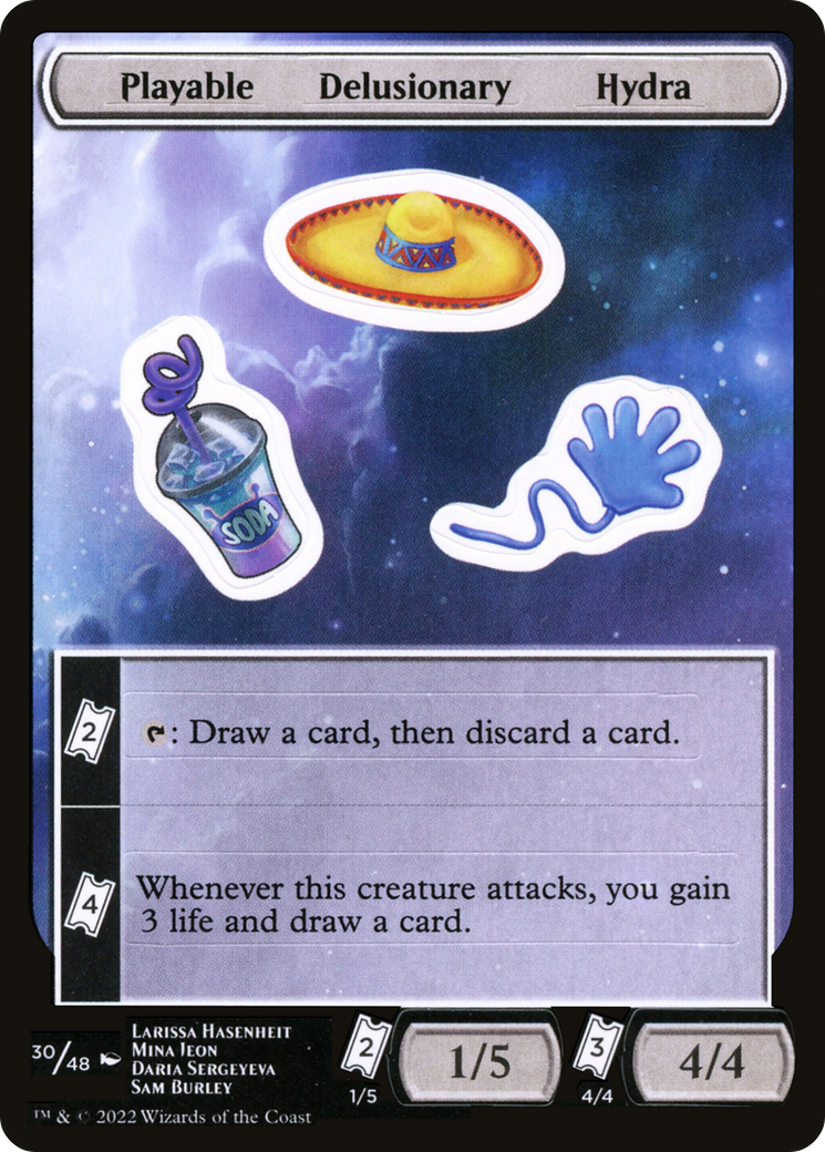 Playable Delusionary Hydra [Unfinity Stickers] | Grognard Games