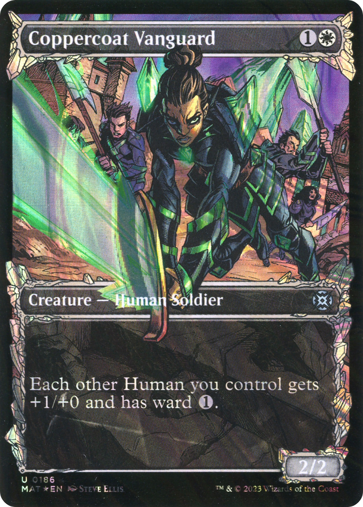 Coppercoat Vanguard (Showcase Halo Foil) [March of the Machine: The Aftermath] | Grognard Games