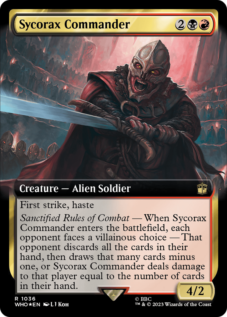Sycorax Commander (Extended Art) (Surge Foil) [Doctor Who] | Grognard Games