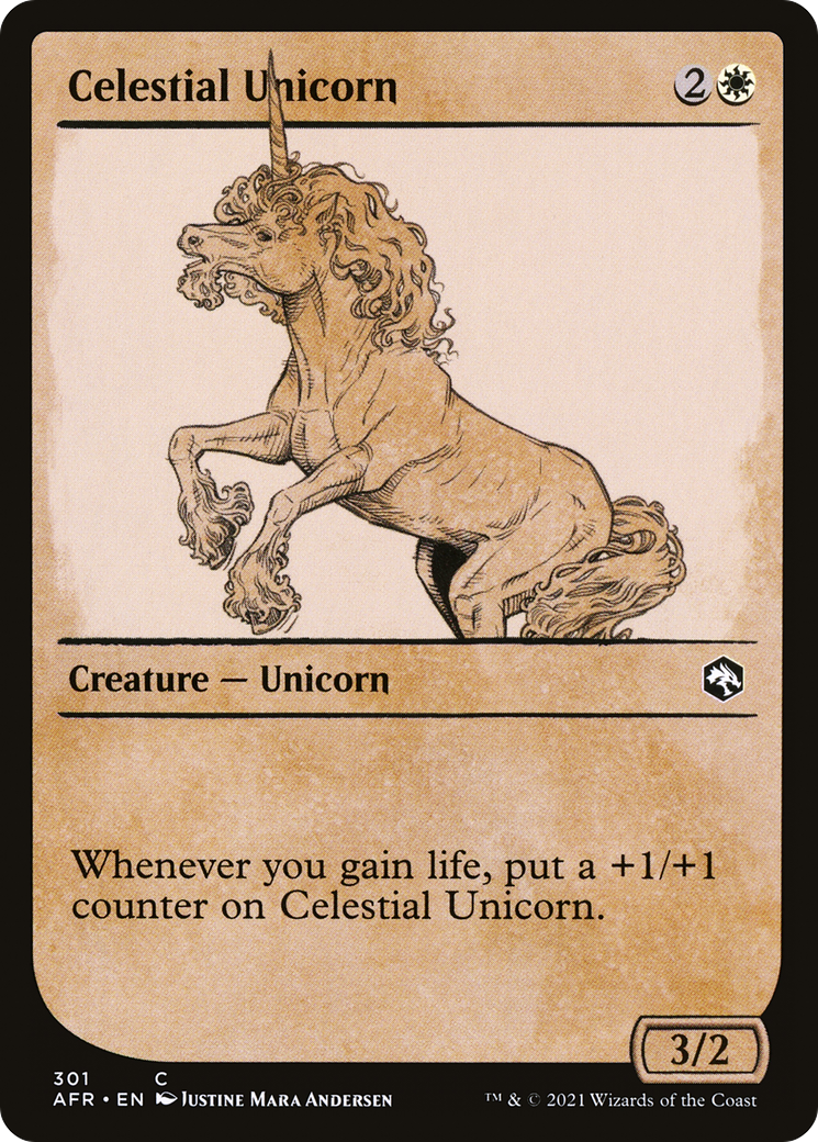 Celestial Unicorn (Showcase) [Dungeons & Dragons: Adventures in the Forgotten Realms] | Grognard Games