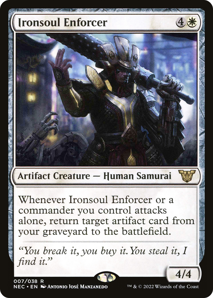 Ironsoul Enforcer [Kamigawa: Neon Dynasty Commander] | Grognard Games