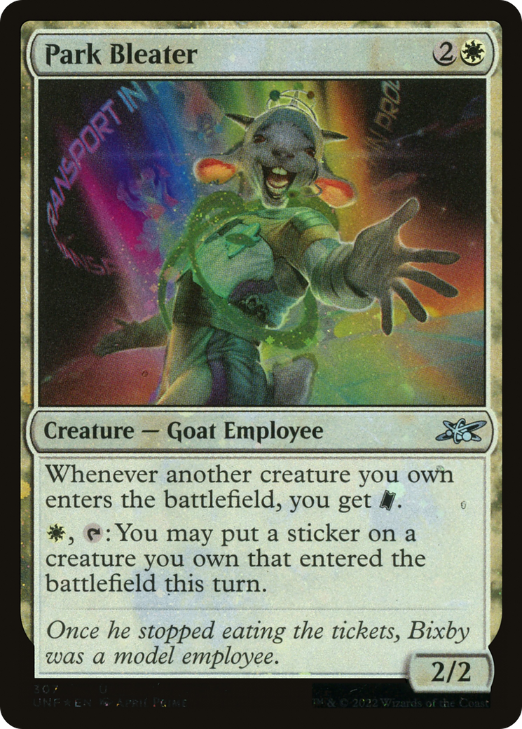Park Bleater (Galaxy Foil) [Unfinity] | Grognard Games