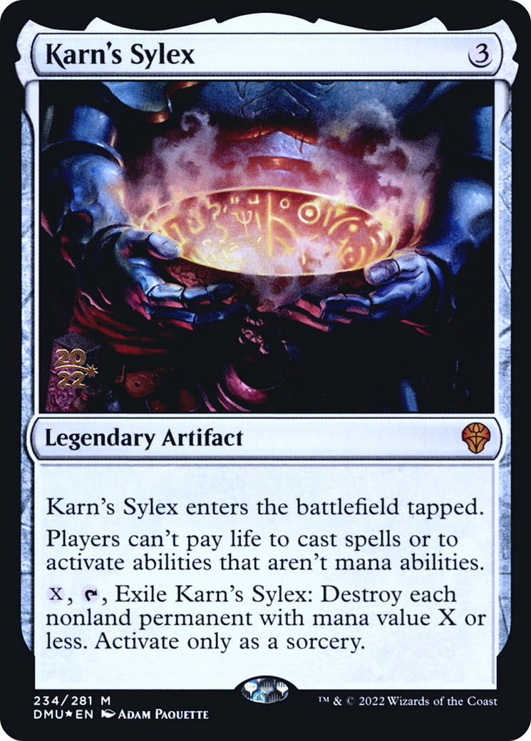 Karn's Sylex [Dominaria United Prerelease Promos] | Grognard Games
