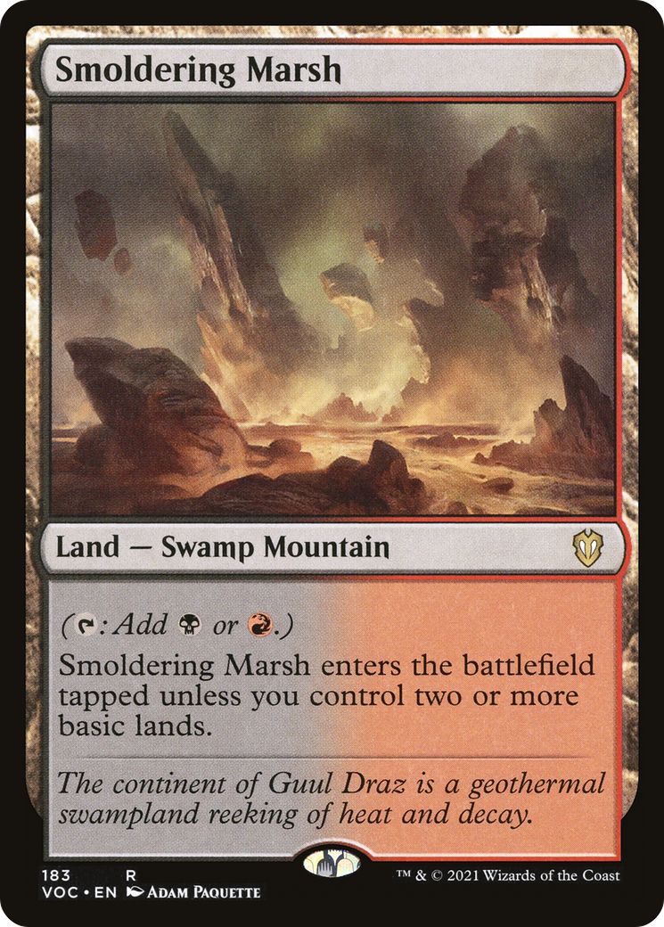 Smoldering Marsh [Innistrad: Crimson Vow Commander] | Grognard Games