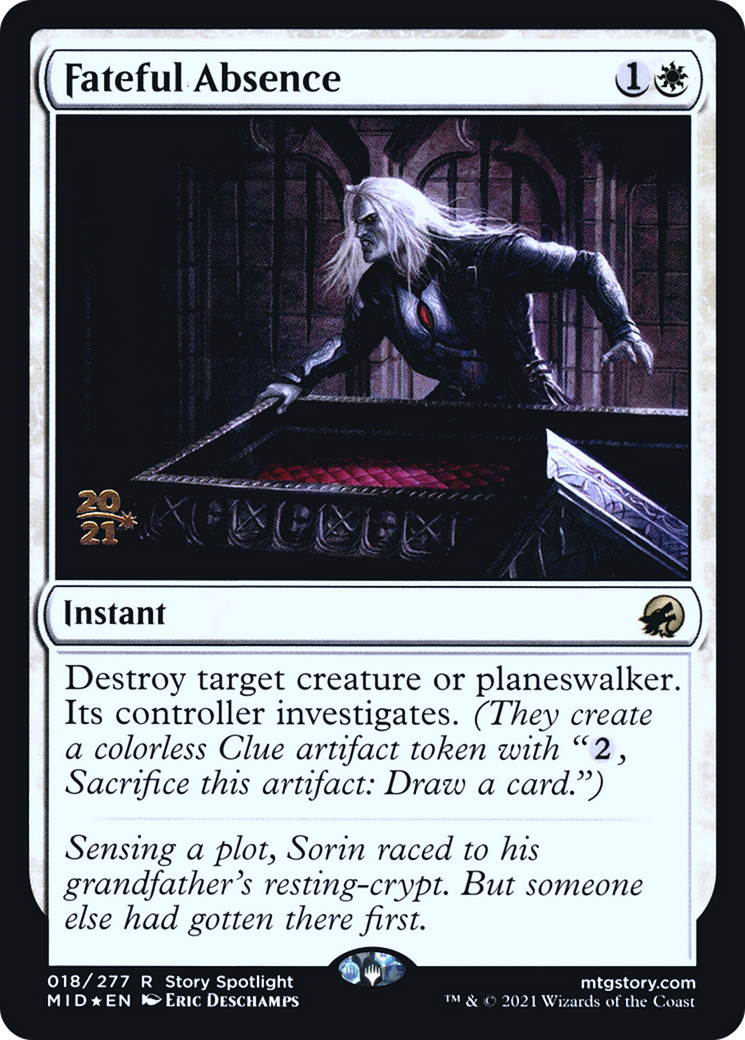 Fateful Absence [Innistrad: Midnight Hunt Prerelease Promos] | Grognard Games