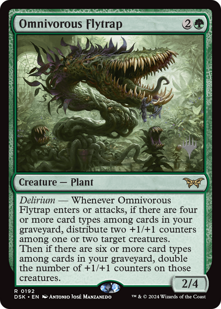 Omnivorous Flytrap (Promo Pack) [Duskmourn: House of Horror Promos] | Grognard Games