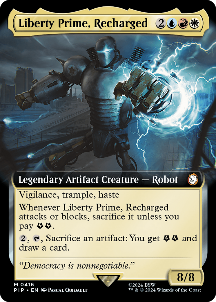 Liberty Prime, Recharged (Extended Art) [Fallout] | Grognard Games