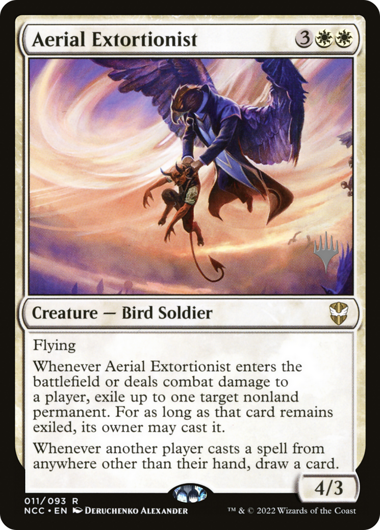 Aerial Extortionist (Promo Pack) [Streets of New Capenna Commander Promos] | Grognard Games