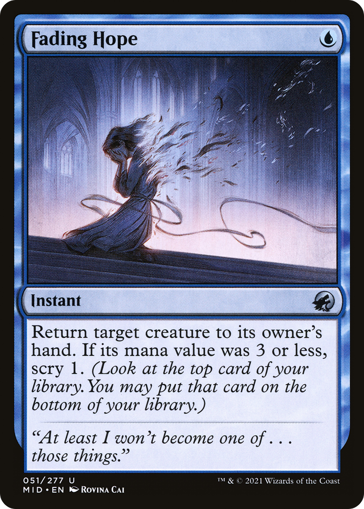 Fading Hope [Innistrad: Midnight Hunt] | Grognard Games