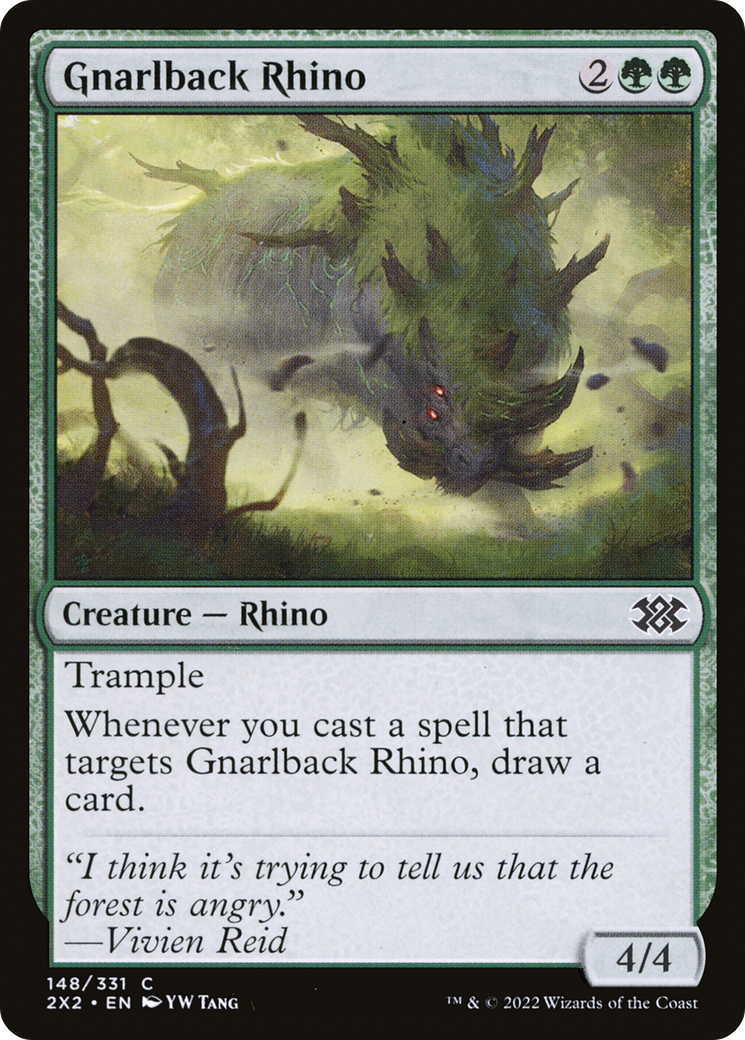 Gnarlback Rhino [Double Masters 2022] | Grognard Games