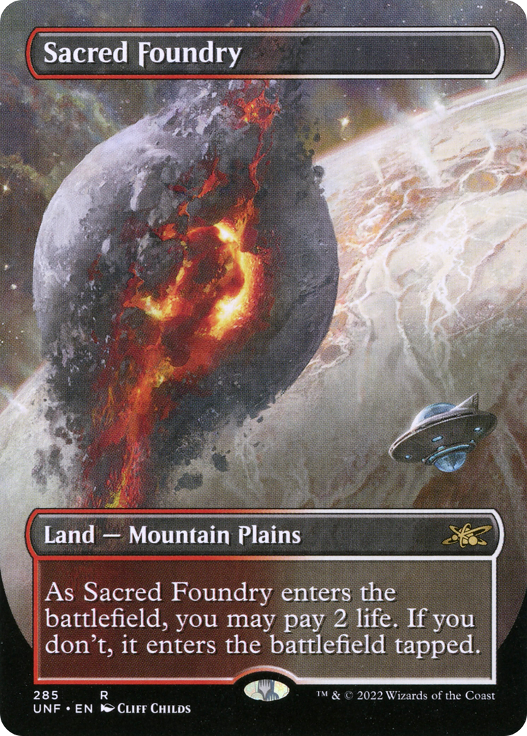 Sacred Foundry (Borderless) [Unfinity] | Grognard Games