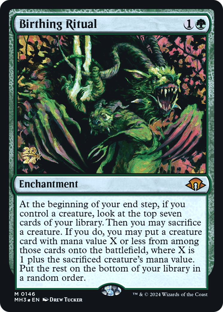 Birthing Ritual [Modern Horizons 3 Prerelease Promos] | Grognard Games