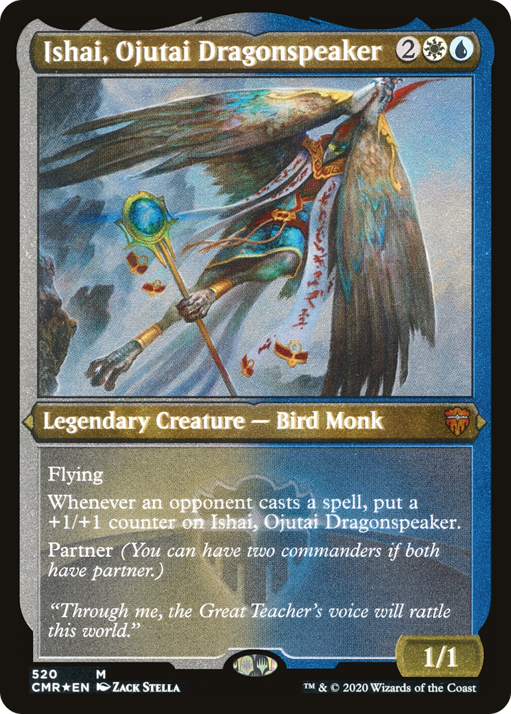 Ishai, Ojutai Dragonspeaker (Etched) [Commander Legends] | Grognard Games
