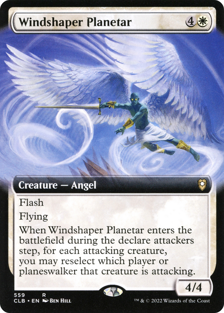 Windshaper Planetar (Extended Art) [Commander Legends: Battle for Baldur's Gate] | Grognard Games