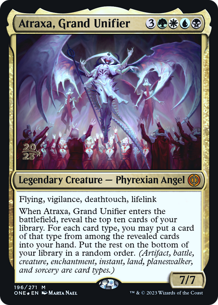 Atraxa, Grand Unifier [Phyrexia: All Will Be One Prerelease Promos] | Grognard Games