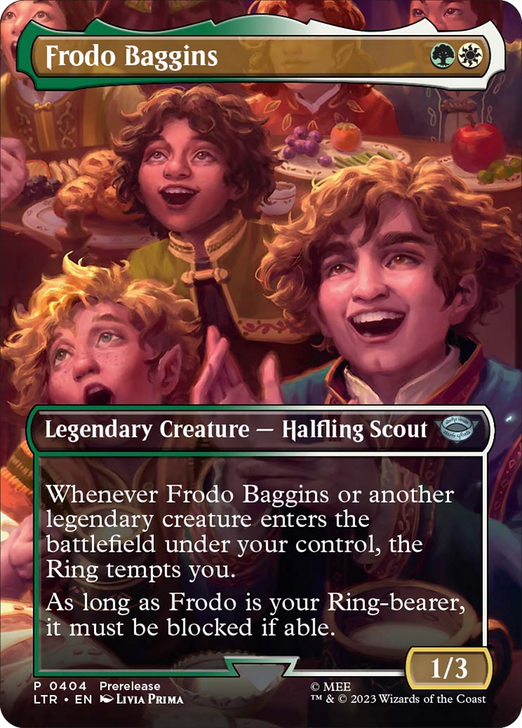 Frodo Baggins (Borderless Alternate Art) [The Lord of the Rings: Tales of Middle-Earth] | Grognard Games