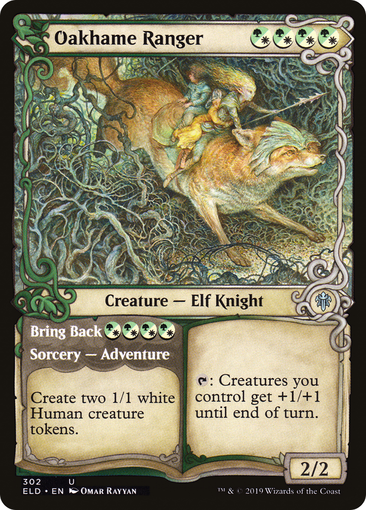 Oakhame Ranger // Bring Back (Showcase) [Throne of Eldraine] | Grognard Games