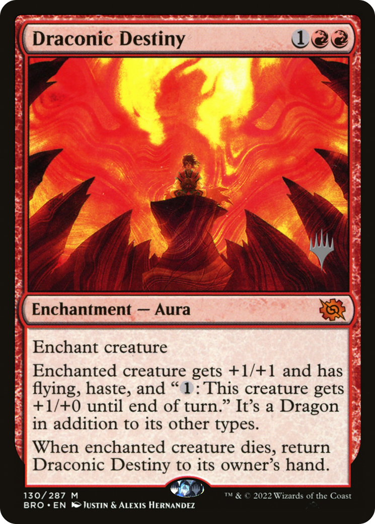 Draconic Destiny (Promo Pack) [The Brothers' War Promos] | Grognard Games