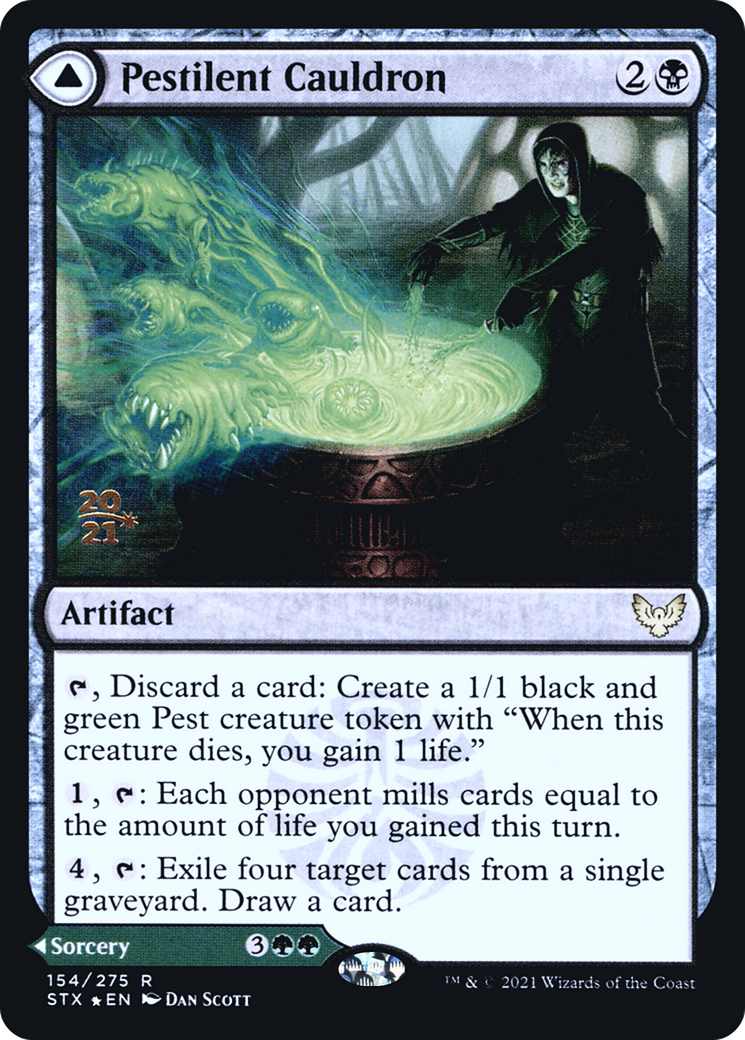 Pestilent Cauldron // Restorative Burst [Strixhaven: School of Mages Prerelease Promos] | Grognard Games