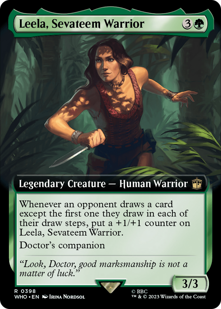 Leela, Sevateem Warrior (Extended Art) [Doctor Who] | Grognard Games