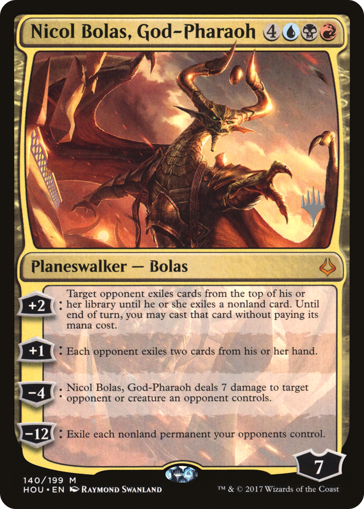 Nicol Bolas, God-Pharaoh (Promo Pack) [Hour of Devastation Promos] | Grognard Games